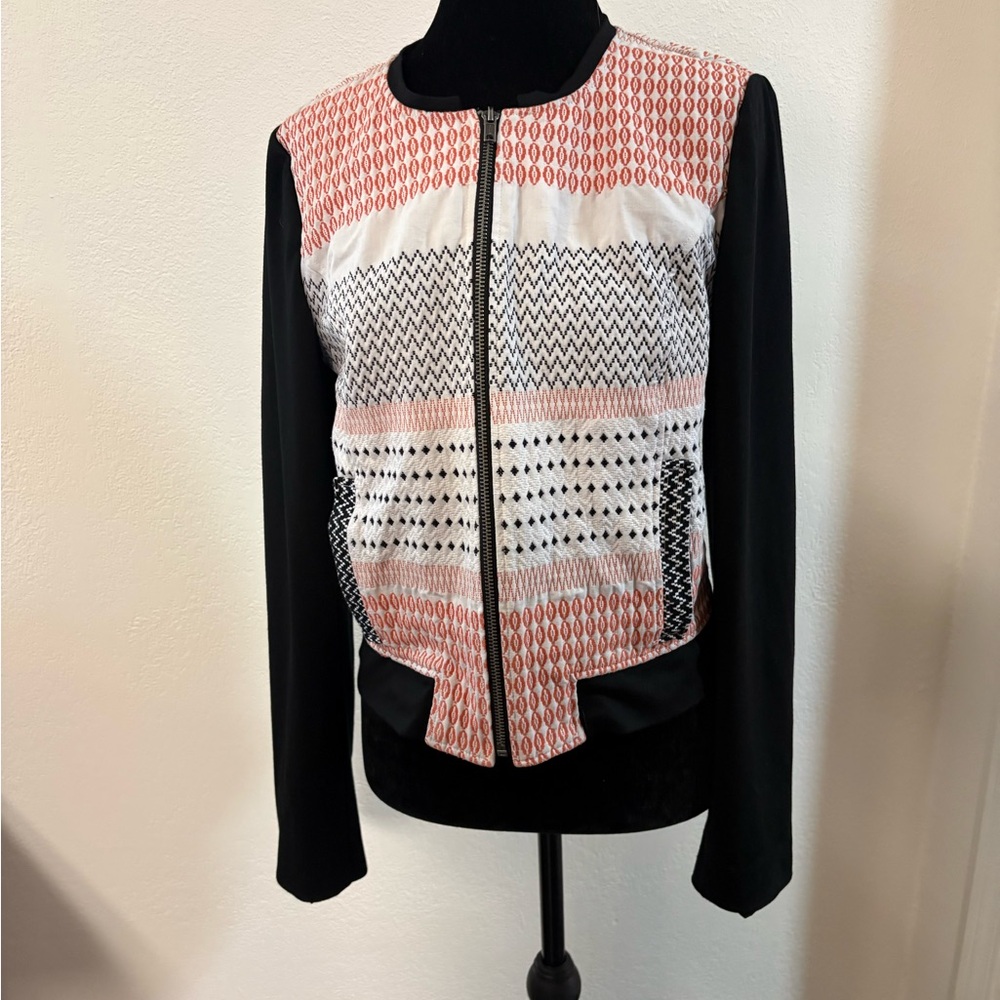 Ella Moss textured bomber jacket size M